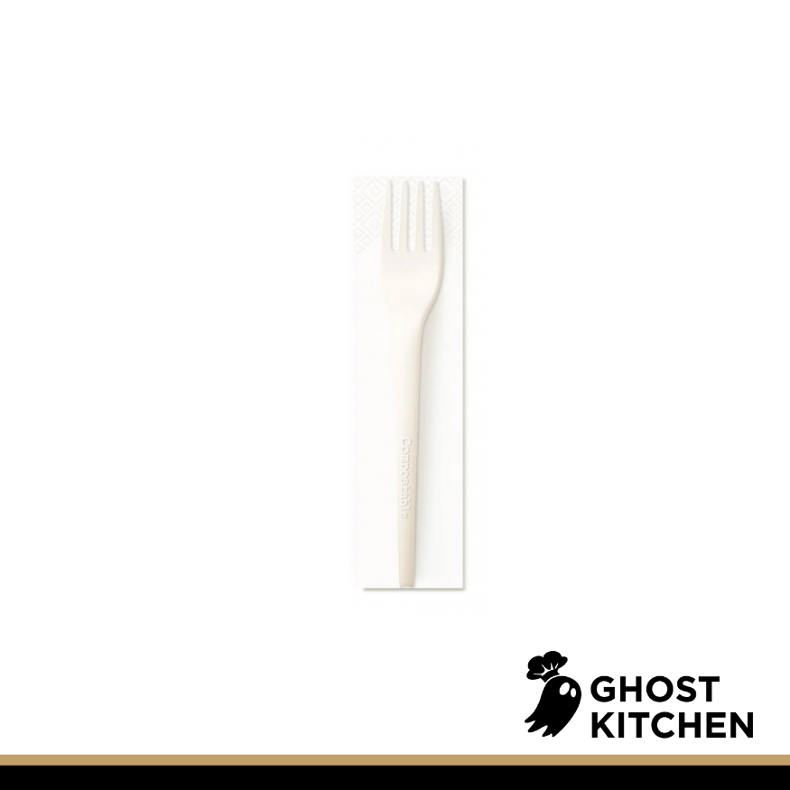 Forchetta con tovagliolo MONO - 500 PZ - Da 0,07€