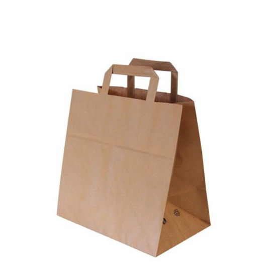 Busta avana Manico piatto 36+22x36 cm per asporto -  175 PZ - Da 0,40€
