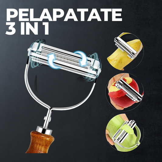 Pelapatate Professionale 3 in 1 - Acciaio inossidabile - 9,90€